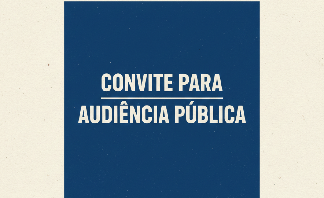 Convite para audiência pública