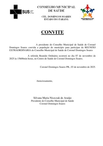 convite cms reunião extraordinaria